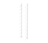 OWOHYG Large Wall-Mounted Floor Tile Display Stand - 10-Layer Metal Sample Rack Holder For Showrooms *Stores - With 21.5Cm/8.46In Size.White-15.5cm/6.1in
