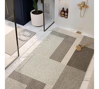 OWOHYG Loofah Shower Mat for Inside Shower, Bathroom Wet Shower Areas Non Slip Anti Mould PVC Large Bath Shower Tray Mat, Hollow Bathroom Floor Mat, Quick Drying,B,90x120cm