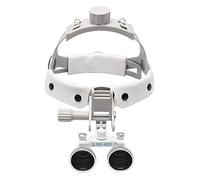 OWOHYG Magnifier With Light,3.5X420Mm Portable Leather Headband Loupes Magnifiers Optical Glasses Dy-108 White.