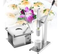 OWOHYG Manual Bun Making Machine, Stainless Steel Steamed Stuffed Bun Making Mold Desktop Bun Making Machine 400-500pcs/H for Home and Commercial,Cooking Tool Sets,Large,small