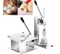 OWOHYG Manual Bun Making Machine, Stainless Steel Steamed Stuffed Bun Making Mold with 3 Pieces of Mold, 400-500Pcs/H, Semi-Automatic Bun Forming Making Machine for Home and Com