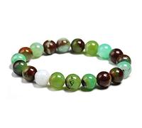 OWOHYG Natural Australian Jade Stone Beaded Bracelet Women Men Charms Strand Yoga Beadse Beaded Bracelet Women Men Charms Strand Yoga Beads Charms Handmade Jewelry,18Cm 7.0Inch-Beads 6Mm