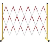 OWOHYG Retractable Traffic Barrier with Wheels Adjustable Portable Traffic Barrier for Patio Garage Outdoor Expandable Metal Barricade,1.2 * 1.5m,1.2 * 5m