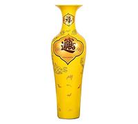 OWOHYG Sculpture Vase Ceramic Vase Flower Arrangement Porcelain Floor Large Vase Home Decoration Living Room Ornaments Crafts,Yellow