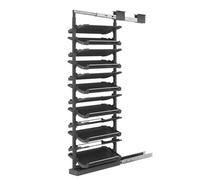 OWOHYG Shoe Rack - Adjustable 6-Tier Pull-Out Vertical Organizer, Space-Saving Metal Shelf, Perfect Storage Solution For Closet.Black-12 Tier/H63.4-68.1in
