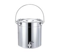 OWOHYG ,Stock Pot - Stock Pot With Spigot, 201 Stainless Steel Soup Bucket/Sealed Bucket/Transportation Bucket, Wine Tank With Tap, For Water Milk Tea Milk Storage Bucket,One Color,34L