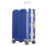 OWOHYG Travel Suitcase Set,Practical Luggage Suitcases with Wheels Carry On Luggage Suitcase Zipperless,Blue-22 Inch