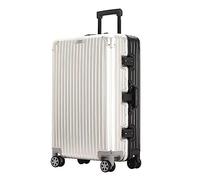 OWOHYG Travel Suitcase Set,Practical Luggage Suitcases with Wheels Carry On Luggage Suitcase Zipperless,White-24 Inch