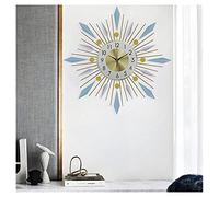 OWOHYG Wall Clocks for Living Room Decor Large 3D Metal Wall Clock, Silent Non Ticking Clock Battery Operated for Bedroom Kitchen Decorative,59CM,70CM