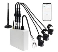 OWON 3-Phase WiFi Smart Home Energy Monitor with 3x80A Circuit-Level Sensors - Vue Real-Time Electricity Meter for Smart Life