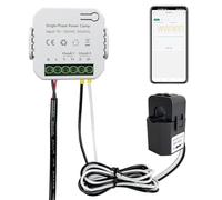 OWON 80A Bi-Directional WiFi Home Energy Monitor, Single Phase, with 1 Clamp, Real-time Voltage & Power Consumption, Tuya Compatible