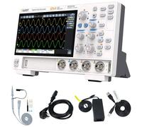 OWON ADS824A Digital Oscilloscope 4-Channel 200MHz, 12-Bit High-Precision, 700k wfms/s, 50Mpts Record Length, Multi-Touch, CAN/LIN Decoding, FFT, HDMI USB Type-C for Automotive & Lab Use.
