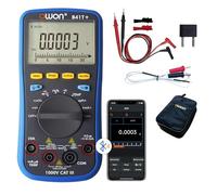 OWON B41T+ Bluetooth Digital Multimeter TRMS 22000 Counts Ohmmeter with Automatic Range Selection for AC/DC Voltage, Current, Resistance, Continuity, Capacitance, Diodes, Temperature Measurement