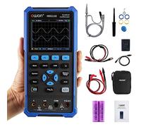 OWON HDS2102 Handheld Oscilloscope, 100MHz Bandwidth 2 in 1 Digital Multimeter Oscilloscope, 20000 Counts with 2 Channel USB Type C and 3.5 Inch LCD Display (oscilloscope+multimeter)