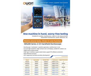 OWON HDS242 Handheld 2CH Digital Oscilloscope