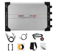 OWON VDS6104 USB Oscilloscope - 4 Channel, 100MHz Bandwidth, 1GSa/s Sampling Rate, 10M Record Length, Compact PC Virtual Oscilloscope for Windows, Mac, Android, Linux