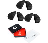 OWORK 3 Pairs Ultra Soft Silicone Sunglass Nose Pads for Maui Jim Makaha MJ405/Sandy Beach MJ408/Ho'okipa MJ407/Banyans MJ412-70mm, Push-in Anti-Slip Glasses Nose Piece Replacement Kit Black