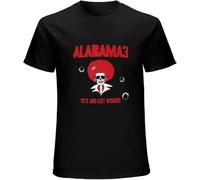 OWOW Alabama 3 Hits and Exit Woundss Mens T Shirt Logo Printed Tee Shirt Crew Neck T-Shirt for Mens Short Sleeve Tee