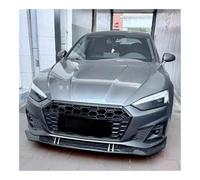 OWPBZ Front Bumper Splitter Lip Compatible for Audi A5 S5 Sportback Coupe Cabriolet S-LINE 2019-2024 STP-Style Diffuser Body Kit Spoiler Guard Easy To Install Bumper Trim(Carbon Fiber Look)