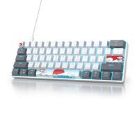Owpkeenthy RGB Mechanical Keyboard 60 Percent Red Switches, Ultra-Compact Mini Wired Gaming Keybaord with Backlit PBT Dye-Sub Keycaps for Win/Mac/PC