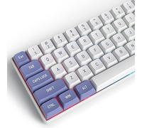 Owpkeenthy WHYSP CSA Profile Keycap Set for 75% Keyboards, Double-Shot PBT Minimalist Ball Design for Mechanical Keyboards with MX Switches, 60%/65%/75%/TKL Layouts (Purple CSA)