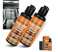 OWSEN Auto Plastic Black Lotion, 2026 New Auto Plastic Restorer Kit, Car Plastic Restorer, Restores the Luster of Faded Plastics and Rubbers, Rich Finish for Interior & Exterior Trim (2Pcs)