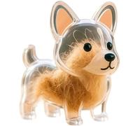 OWSEN Dog Hair Collector Keychain Charm Memorial Storage Box, Pet Hair Memorial Keepsake, Transparent Cute Keychain,DIY Pet Furs Collection Kechain,Portable Pet Memory Capsule (B)