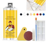 OWSEN Tile Repair Kit,Multifunctional Tile Stone Crack Repair Kit,Tiles Granite and Marble RepairKit,Porcelain RepairKit,Tiles and Ceramic Glaze Repair Paste (1Set)