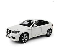 OWYALQ Diecast Model Car 1 18 For BMW X6M Static SUV Simulation Car Model Die-Cast Vehicle Adults Collection Decorative Ornaments Miniature Vehicle(White)