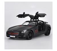 OWYALQ Diecast Model Car 1 18 For Mercedes-Benz Sls Zinc Alloy Simulation Toy Car Model As A New Year Gift For Adult Miniature Vehicle(Black)