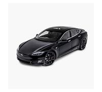 OWYALQ Diecast Model Car 1 18 For Tesla Model S Simulation Zinc Alloy Resin Diecast Car Model For Adult Business Gift Miniature Vehicle(Black)