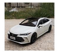 OWYALQ Diecast Model Car 1 18 For Toyota Avalon High Simulation Zinc Alloy Diecast Car Model For Adult Business Gift Miniature Vehicle(White)