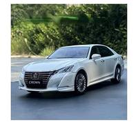 OWYALQ Diecast Model Car 1 18 For Toyota Crown High Simulation Zinc Alloy Diecast Car Model For Adult Business Gift Miniature Vehicle(White)