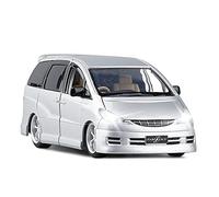 OWYALQ Diecast Model Car 1 32 For Toyota Previa Simulation Alloy Diecast Car Model 4 Door Boy Pull Back Collection Gift Toy Car Miniature Vehicle(2)