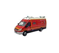 OWYALQ Diecast Model Car 1:43 For Iveco DAILY 50c18-VPL SDIS 36 Simulation Car Model Faithful Replica Resin Vehicle Collection Miniature Vehicle