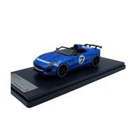 OWYALQ Diecast Model Car 1:43 For Jaguar F-TYPE PROJECT 7 Convertible Resin Car Model Miniature Souvenirs Simulation Vehicle Collection Miniature Vehicle(Blue)
