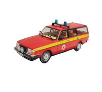 OWYALQ Diecast Model Car 1:43 For Volvo 240 Police Car Model Collection Ornaments Mini Vehicle Hobby Collection Miniature Vehicle
