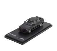 OWYALQ Diecast Model Car 1:64 For BMW M3 E30 White Simulation Alloy Car Model Ornaments Collection Miniature Vehicle(Black)