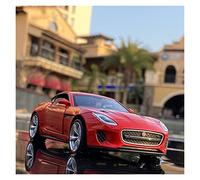 OWYALQ Diecast Model Car For Jaguar F Type 1 32 Alloy Diecast Car Model Pullback Miniature Metal Vehicle Children Christmas Toys Miniature Vehicle(Red)
