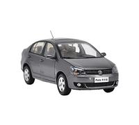 OWYALQ Diecast Model Car Original factory 1 18 Volkswagen VW NEW Polo Jinqu Gray Sedan classic toy models for Birthday, collection Miniature Vehicle(Silver)
