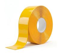 OWYR Hazard Tape, 1.1mm Thick, 50mm x 30m, Yellow | Extra Thick Heavy Duty, Industrial Caution Warning, PVC Material, For Concrete Pavement, Production Floor and Warehouses
