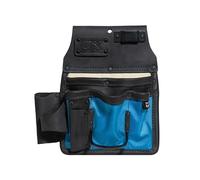 OX 10-Pocket Drywall Tool Pouch Leather and Nylon with Kevlar | Top-grain leather, 1680D ballistic nylon, hammer holder, tape holder, fits 2 to 3 in work belts