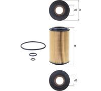 MAHLE OX 153D3 Oil filter