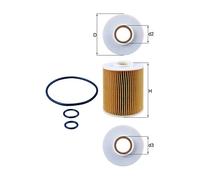 MAHLE OX 163/4D Oil filter