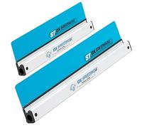 OX 2PC Speedskim ST Semi-Flex Plastering Rule Set (600mm + 900mm), High Grade Nylon Blade for Flattening & Finishing Renders or Plaster, Ergonomic Aluminium Handle, Interchangeable Blade System