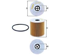 MAHLE ORIGINAL Oil Filter OX 339/2D - Fits Peugeot Citroen Ford Land Rover Volvo