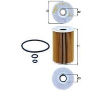 MAHLE Oil Filter Audi A1 A3 A4 A5 A6, Seat, Skoda, Volkswagen VW - OX388D