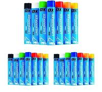 OX 750ML Permanent Line Marker Spray, Yellow (Pack of 3)