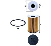 MAHLE OX 787D Oil Filter - Oil Filter with Gasket / Gasket Set