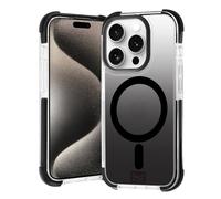 OX Armour Case for iPhone 15 Pro - Shockproof Military Grade 3M Drop Protection Reinforced Corner Anti Scratch Cover Screen & Camera Lens Protector - Compatible with MagSafe - Eclipse Black